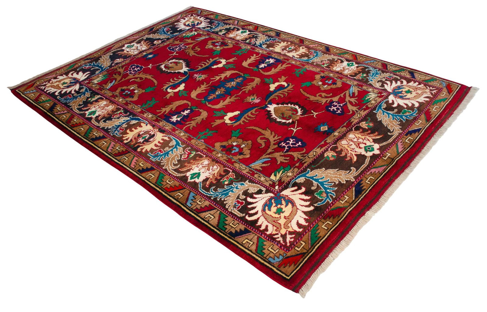 Hand-Knotted Oushak Rug New - 10