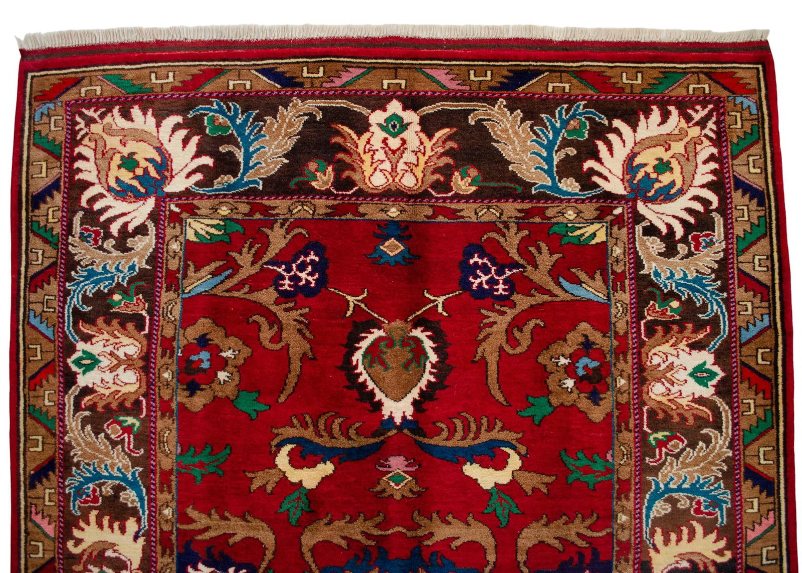 Hand-Knotted Oushak Rug New - 11