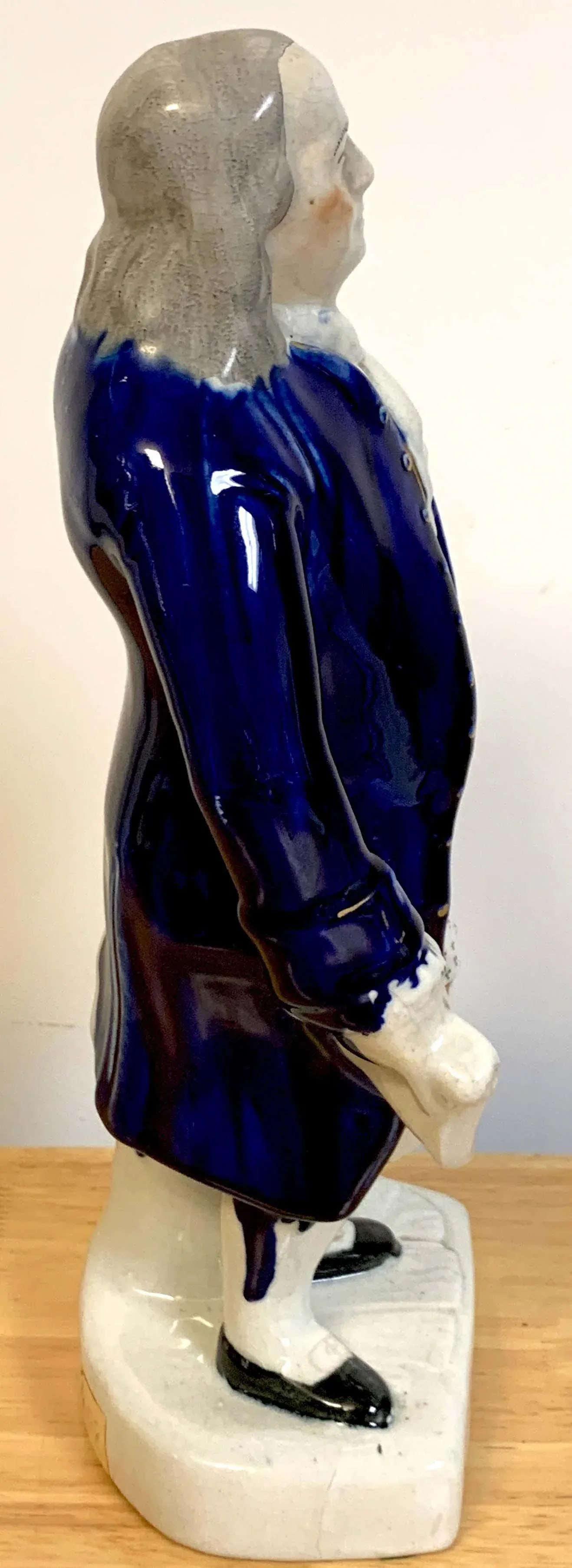 19th Century Staffordshire Portrait Figure of Standing Franklin - 10