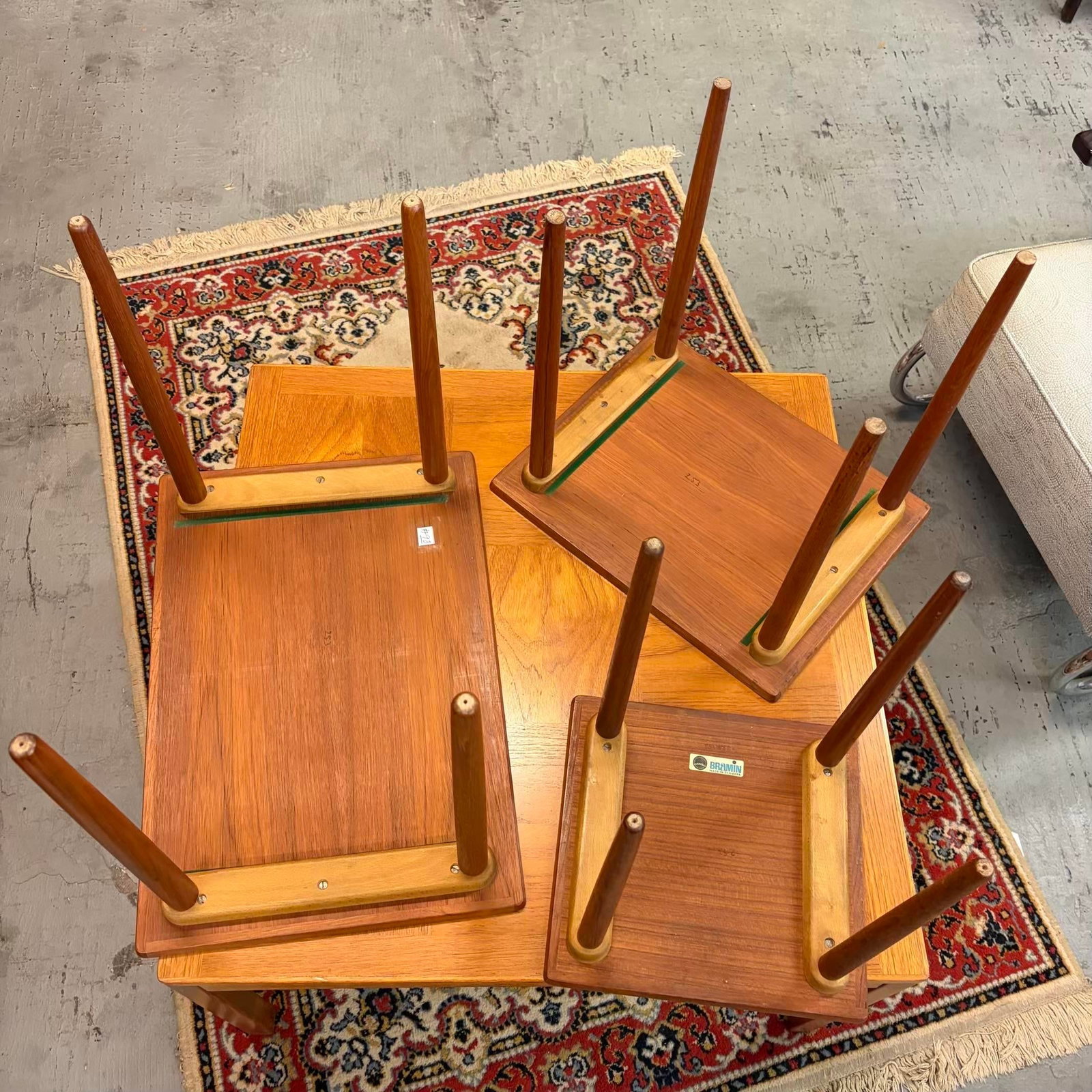 Bramin Mobler Danish Teak Nesting Tables - Set of 3 - 15