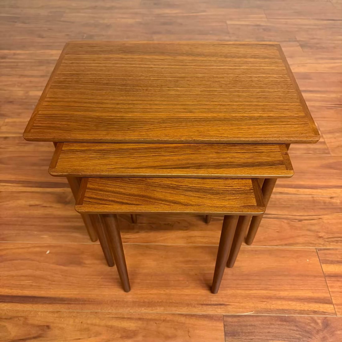 Bramin Mobler Danish Teak Nesting Tables - Set of 3 - 6