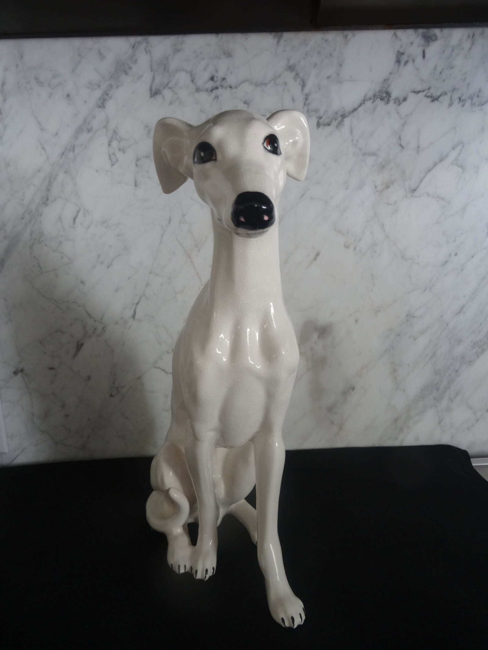 Vintage Porcelain Whippet - 2