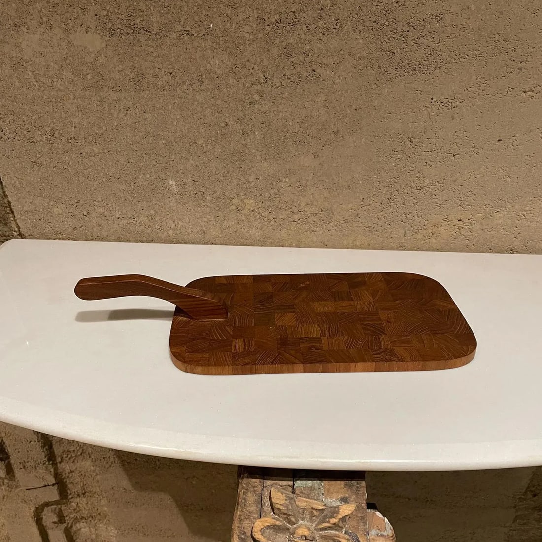 1960s Teakwood Hostess Serving Tray Charcuterie Denmark - 13