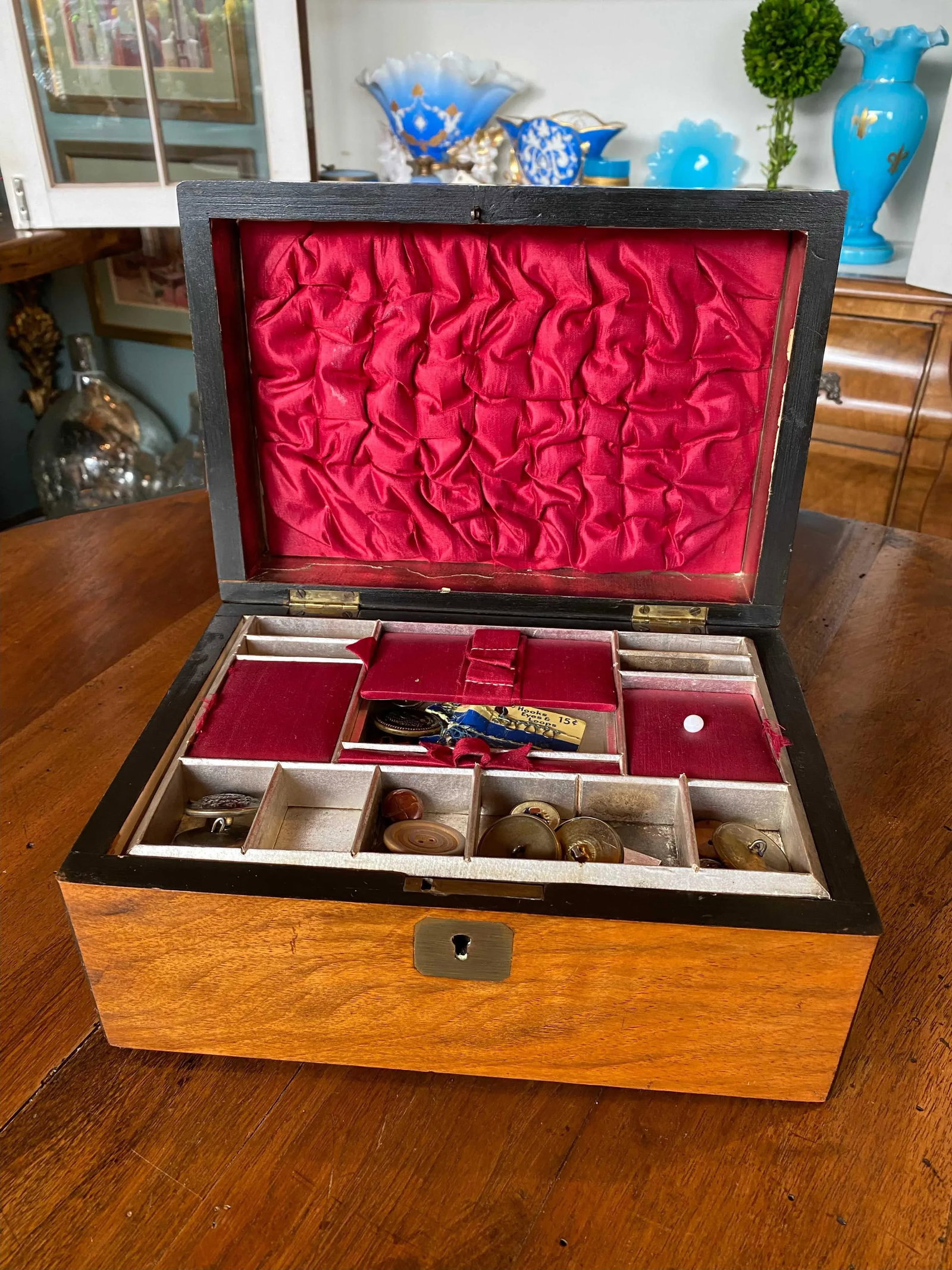 Antique English Sewing Box - 3