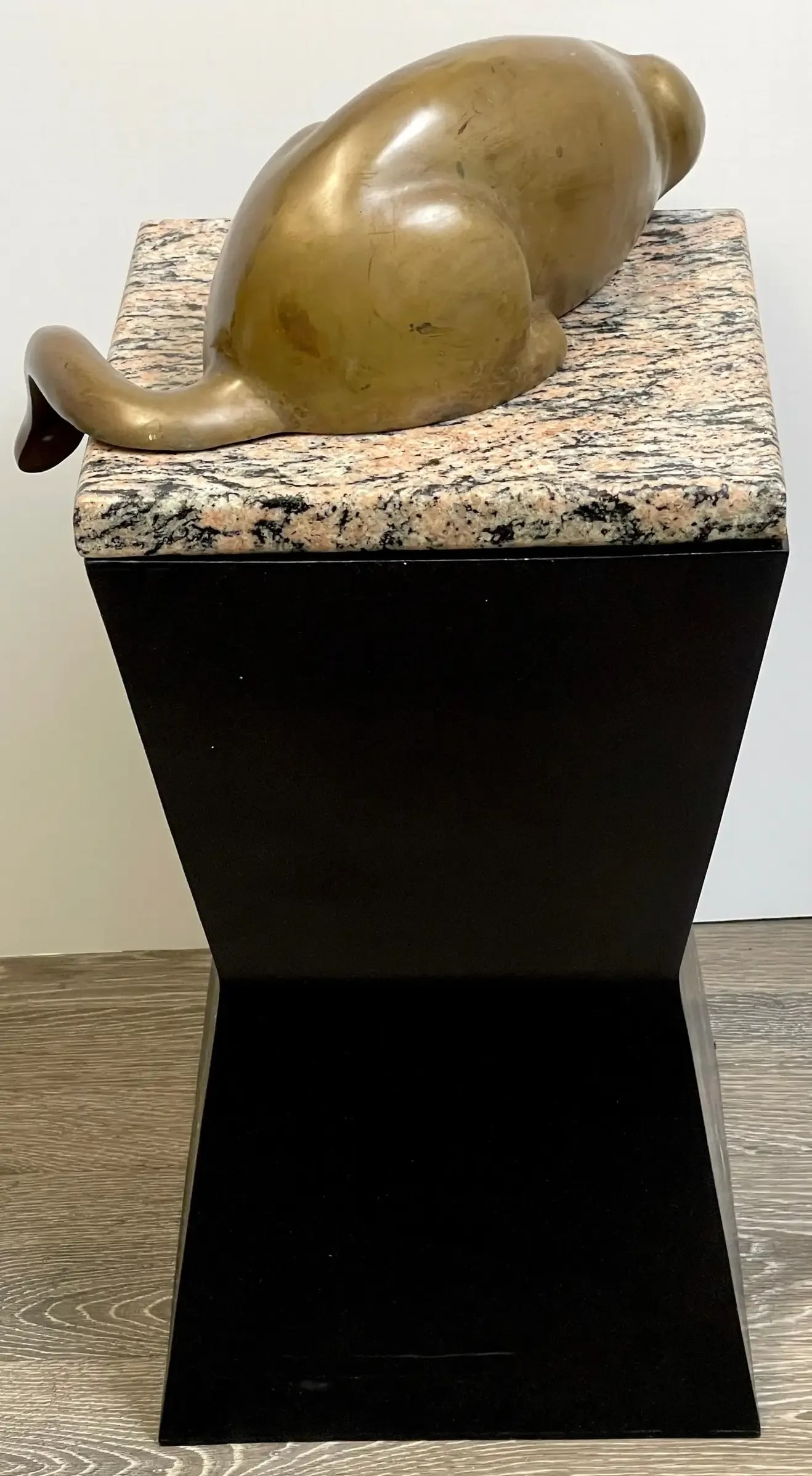 Mid 20th Century Modern Bronze of a Resting Panther - 3