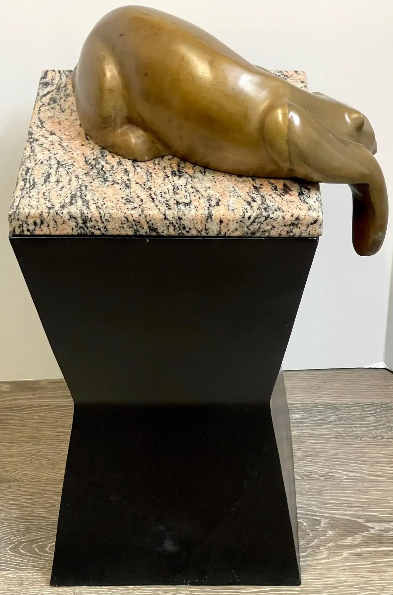Mid 20th Century Modern Bronze of a Resting Panther - 5
