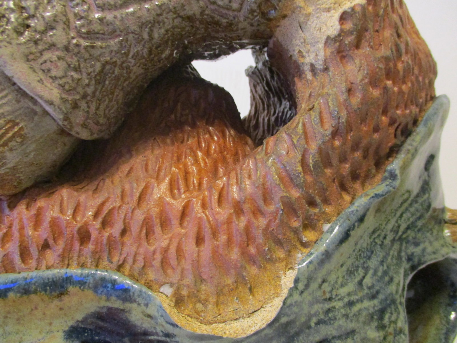 1990s Large Abstract Stone Sculpture of Underwater Anthropomorphic Sea Life - 10