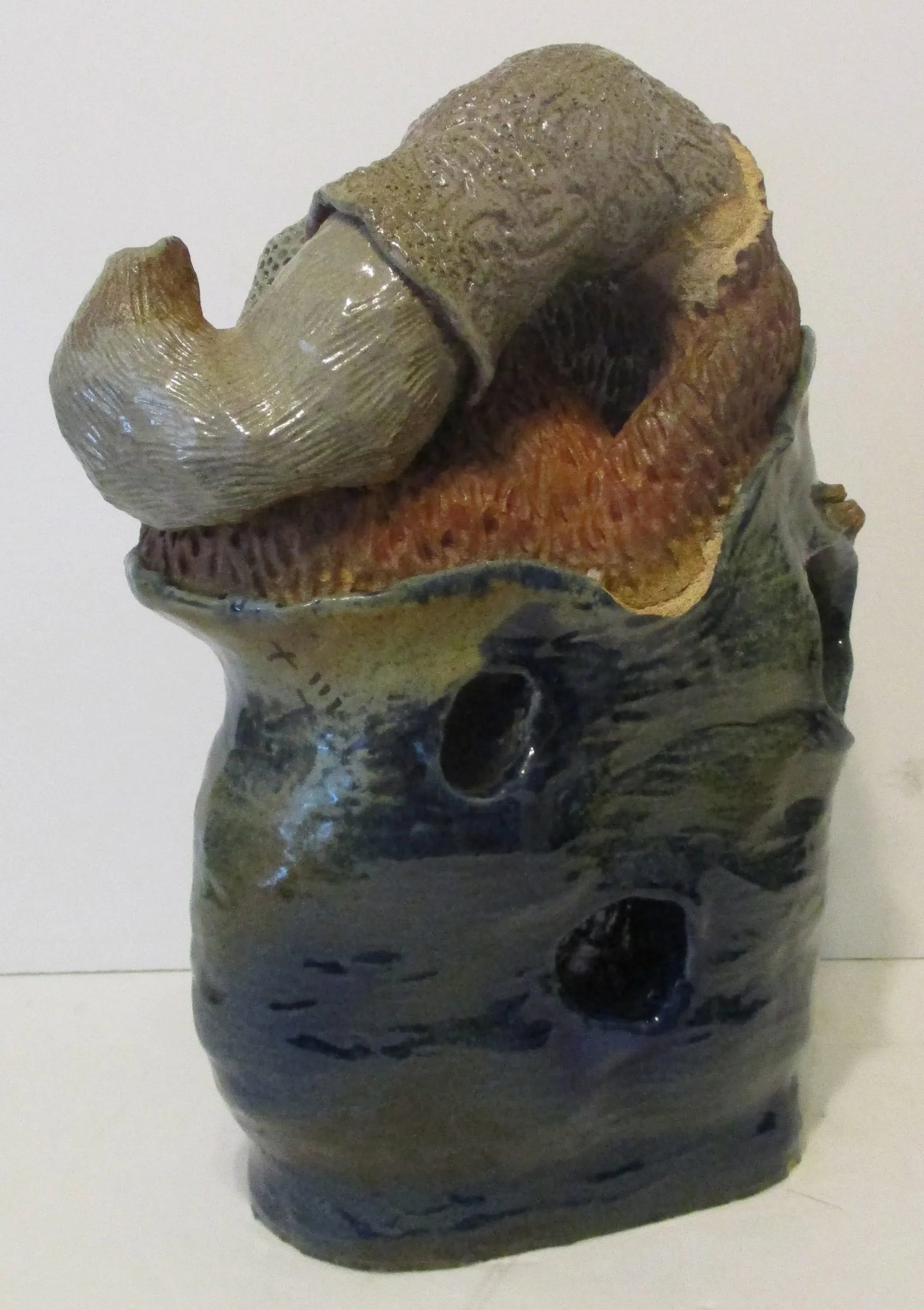 1990s Large Abstract Stone Sculpture of Underwater Anthropomorphic Sea Life - 2