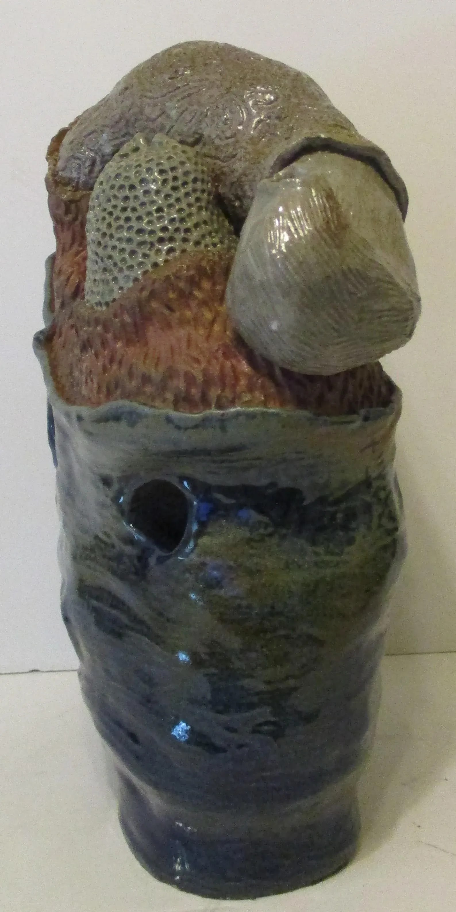 1990s Large Abstract Stone Sculpture of Underwater Anthropomorphic Sea Life - 3
