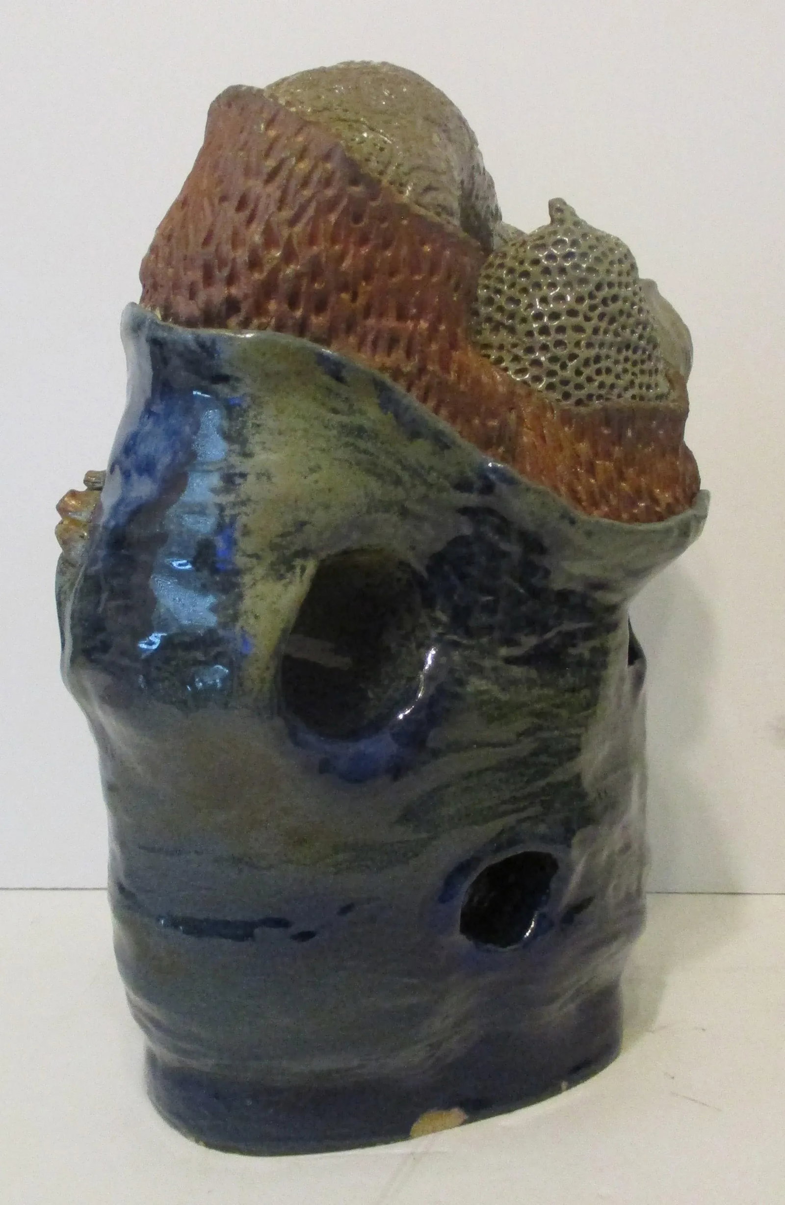 1990s Large Abstract Stone Sculpture of Underwater Anthropomorphic Sea Life - 6