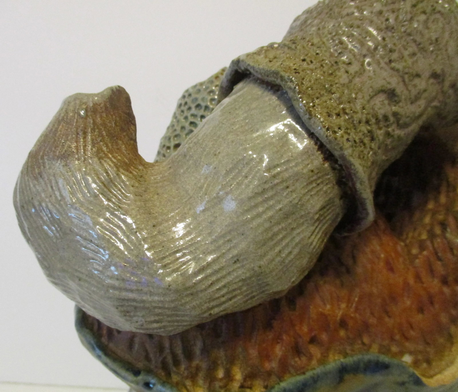 1990s Large Abstract Stone Sculpture of Underwater Anthropomorphic Sea Life - 7