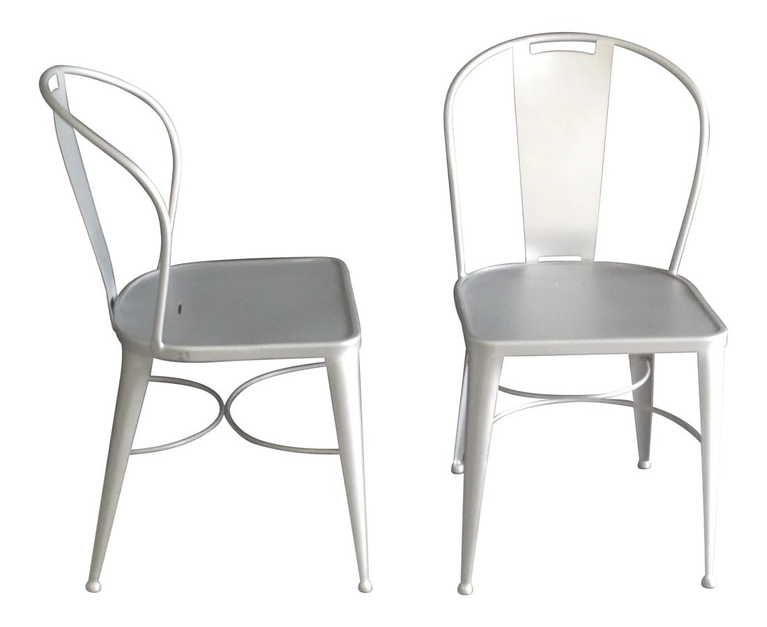 Wrought Iron Garden Chairs - A Pair (1 of 3)