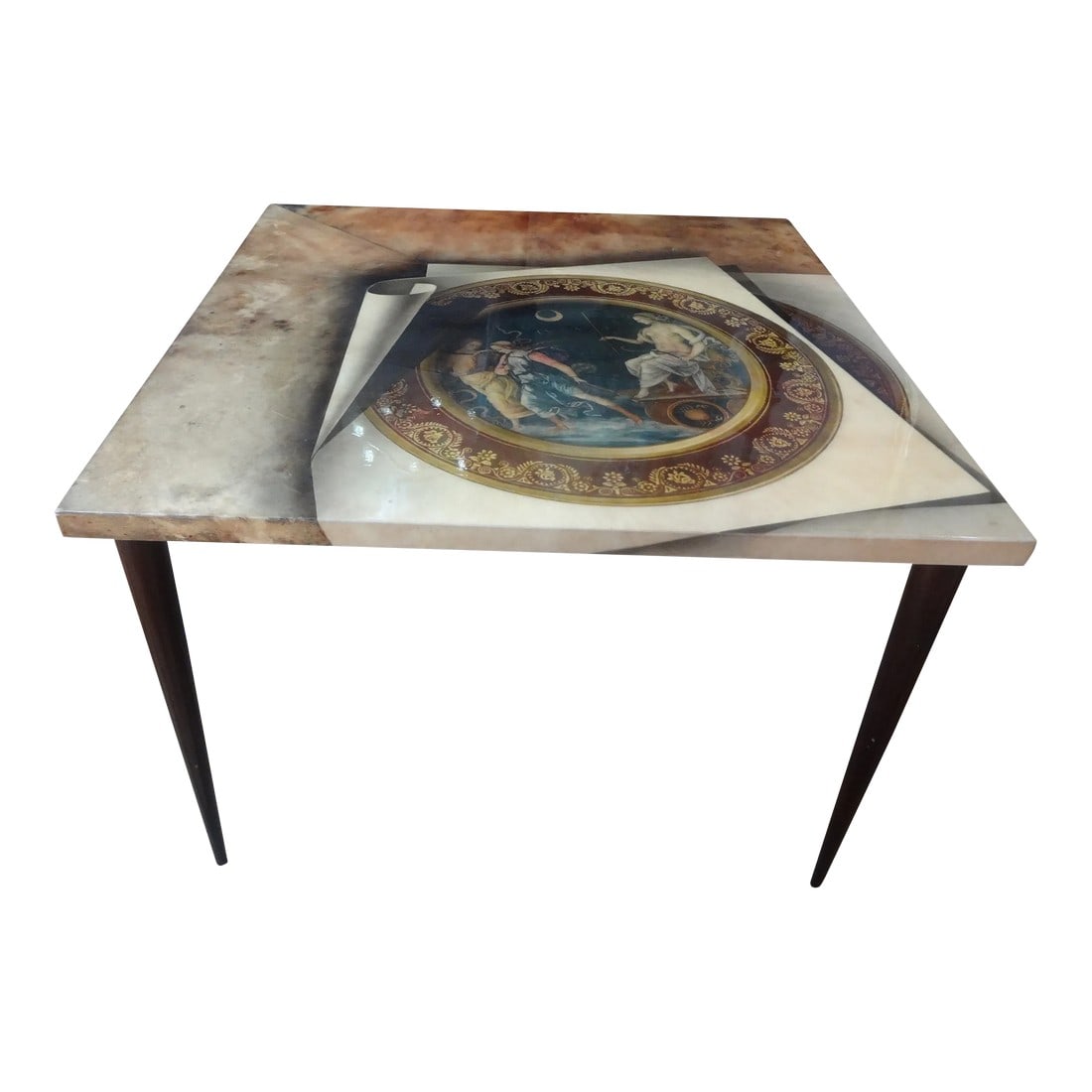 Italian Aldo Tura Lacquered Goatskin Table (1 of 13)