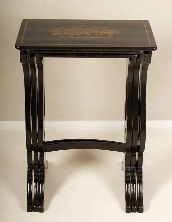 19th Century Regency Nesting Tables - Set of 3 - 3