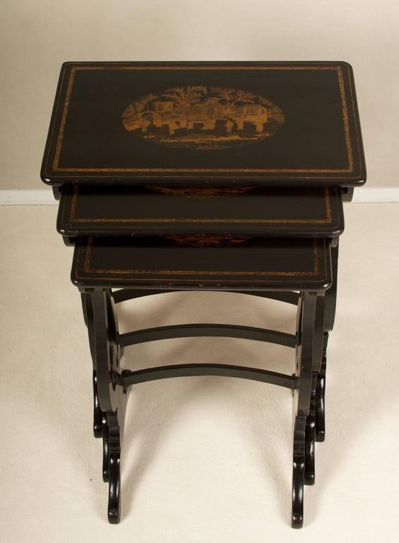 19th Century Regency Nesting Tables - Set of 3 - 4