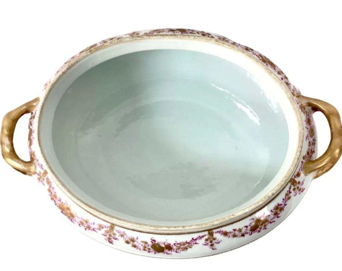 Chinese Export Famille Rose Porcelain Soup Tureen - 6