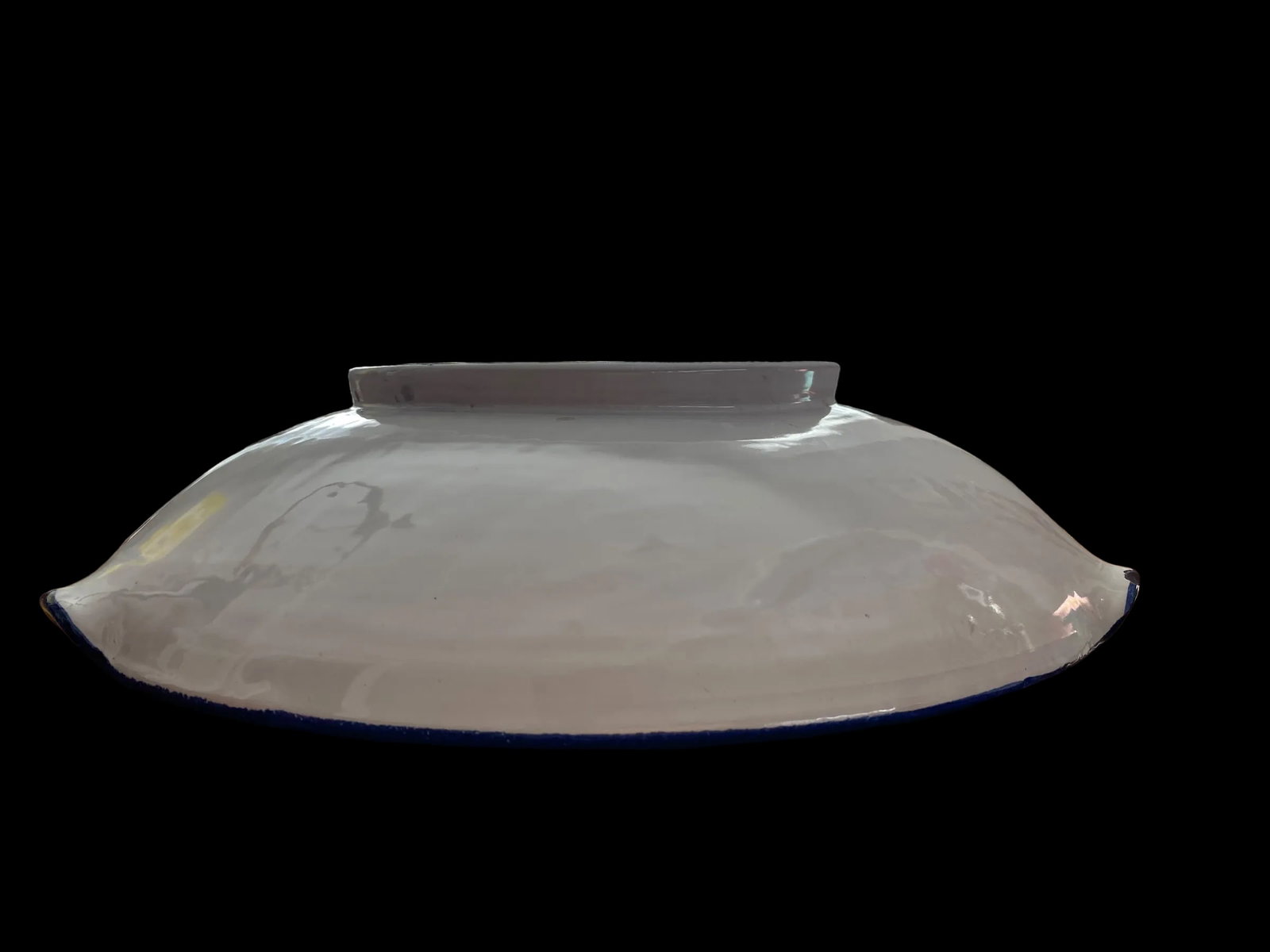 Vintage 1960s Large Handmade Italian American Bald Eagle and Flags Crest Seal Bowl Plate - 11