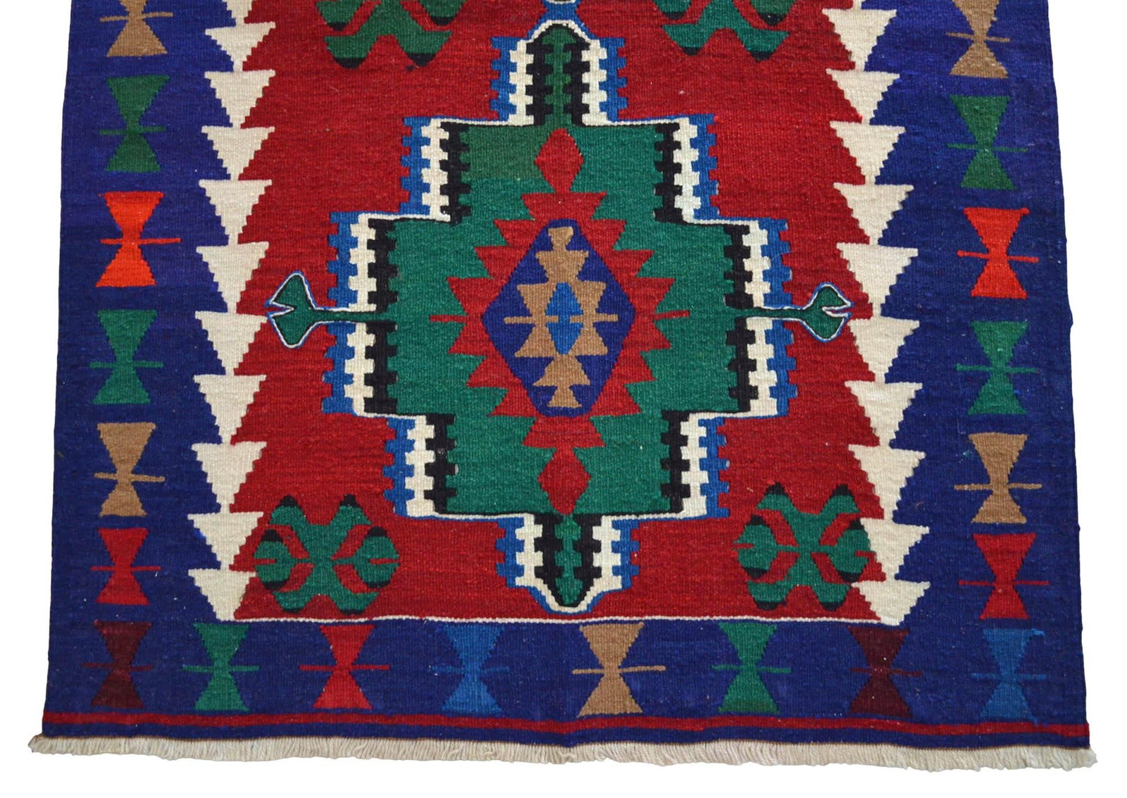1970s Hand Woven Turkish Oushak Kilim Rug - 3"²4"³ × 5"²3"³ - 10