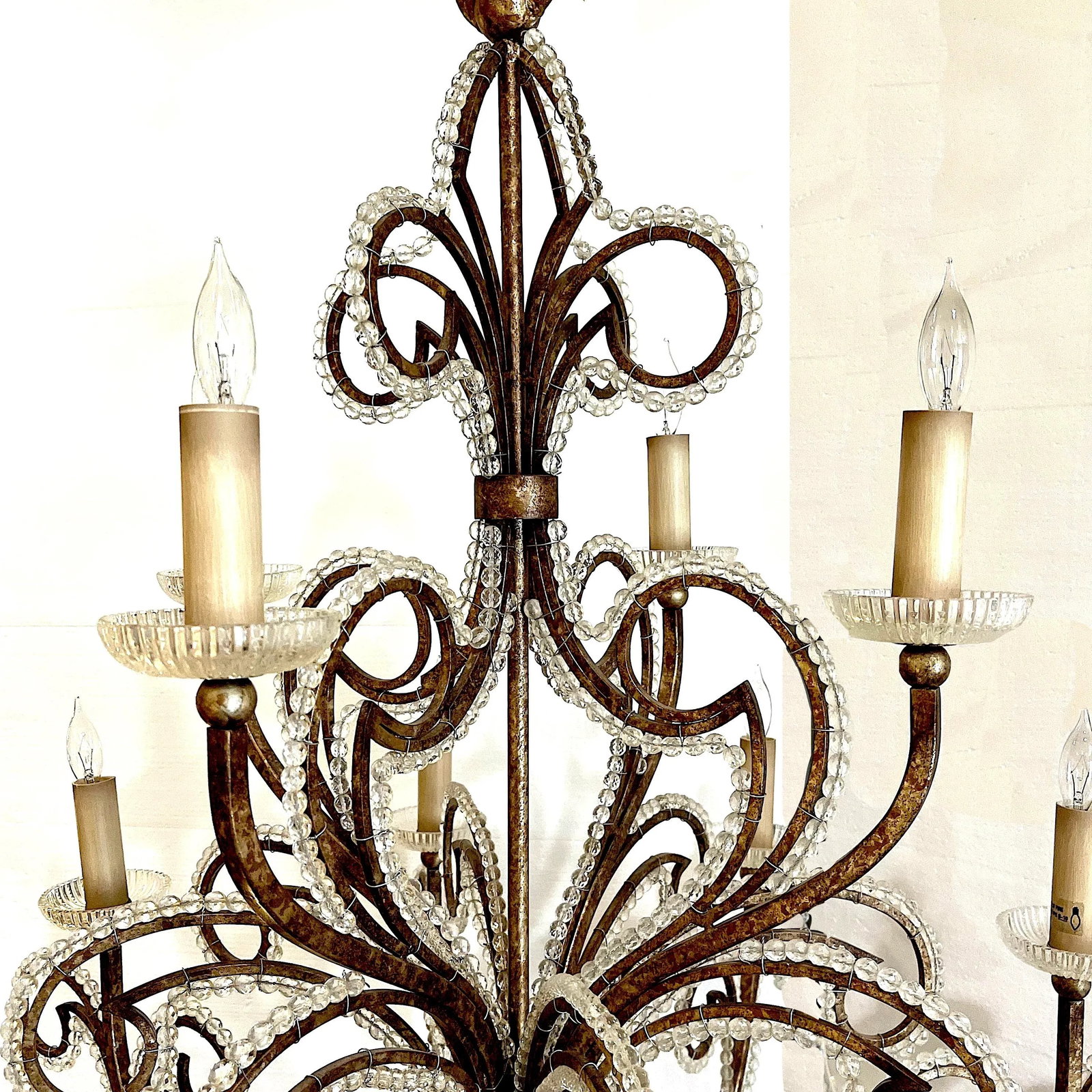 Beaded Crystal French 12 Light Chandelier by Fine Arts Lamps - 2