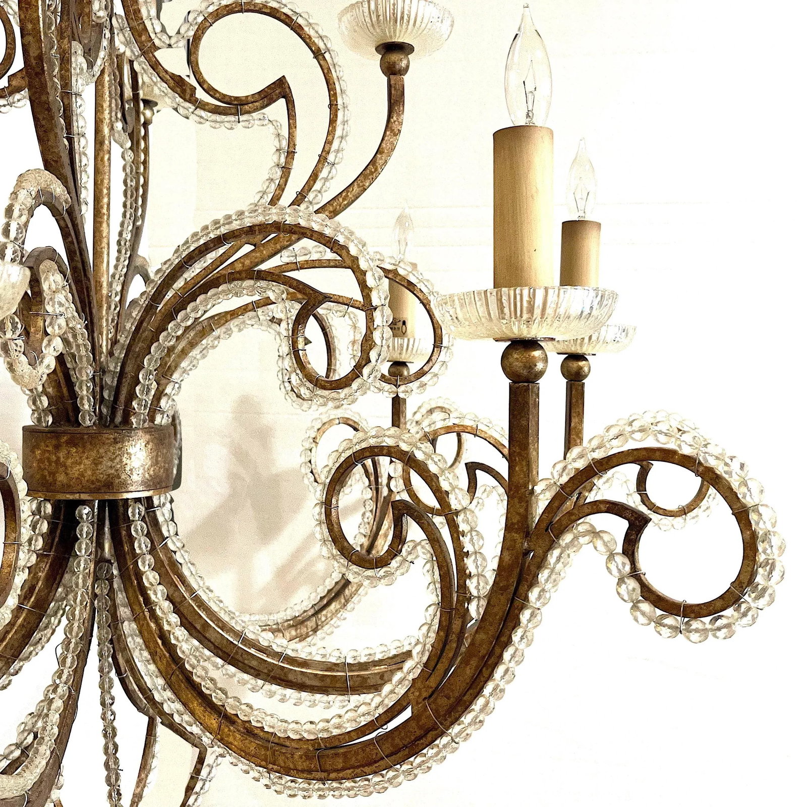 Beaded Crystal French 12 Light Chandelier by Fine Arts Lamps - 4