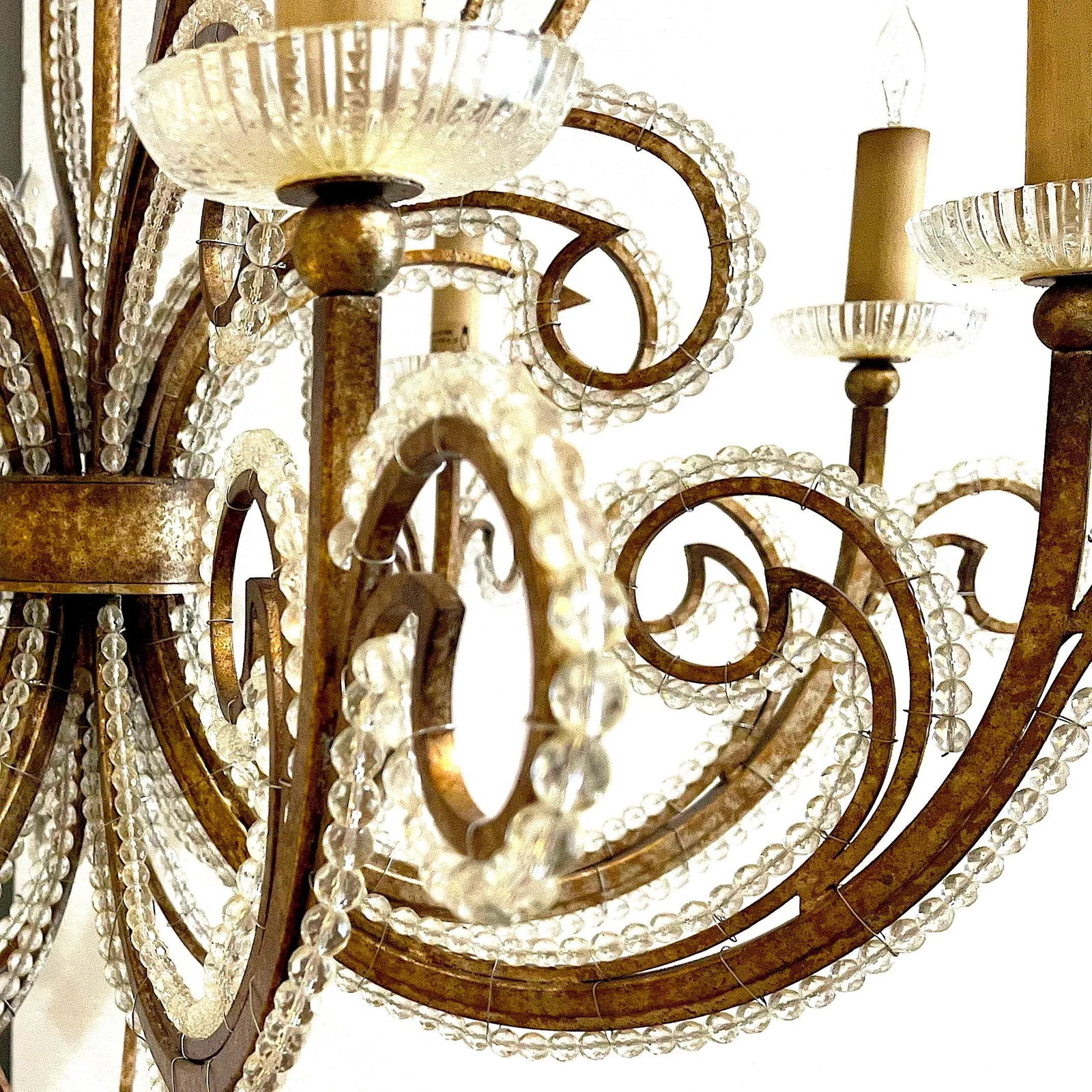 Beaded Crystal French 12 Light Chandelier by Fine Arts Lamps - 6
