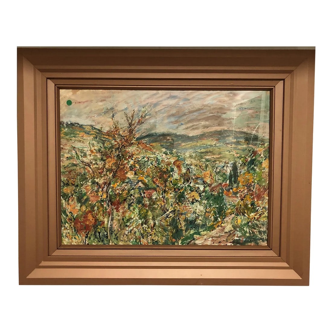 Early 20th Century Nature Abstract Watercolor Signed on the Bottom, Framed: Nature Abstract Watercolor, Signed on the Bottom - 40" x 32" Condition: Alterations: Unknown Imperfections: Some Imperfections Condition Notes: Good Condition. See pictures for more details. Dimension