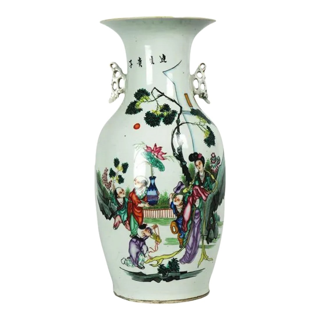 Antique Chinese Porcelain Tall Vase (1 of 6)