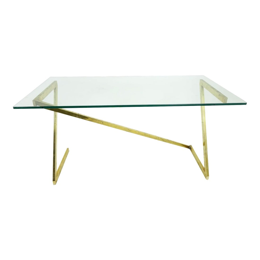 1980s Modern Glass Coffee Table (1 of 3)