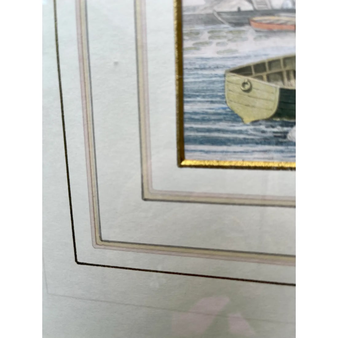 Vintage Victorian Courting Couples Framed Baxter Method Oil Print Engravings by Joseph Kronheim - Se - 6