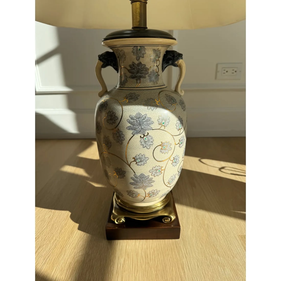 Pair of Frederick Cooper Hand-Painted Porcelain Ginger Jar Table Lamps, C. 1970s - 4