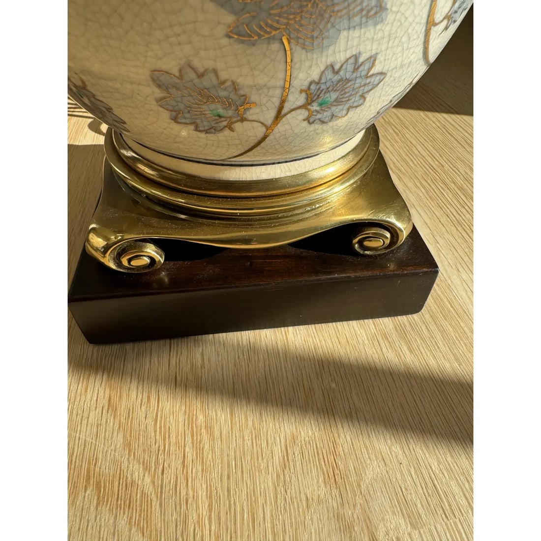 Pair of Frederick Cooper Hand-Painted Porcelain Ginger Jar Table Lamps, C. 1970s - 6