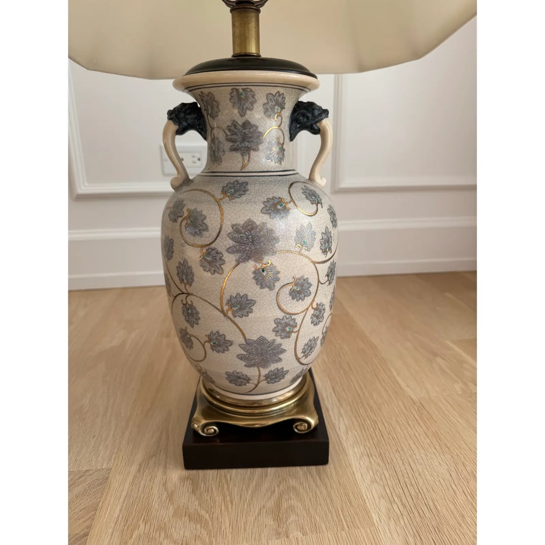 Pair of Frederick Cooper Hand-Painted Porcelain Ginger Jar Table Lamps, C. 1970s - 7