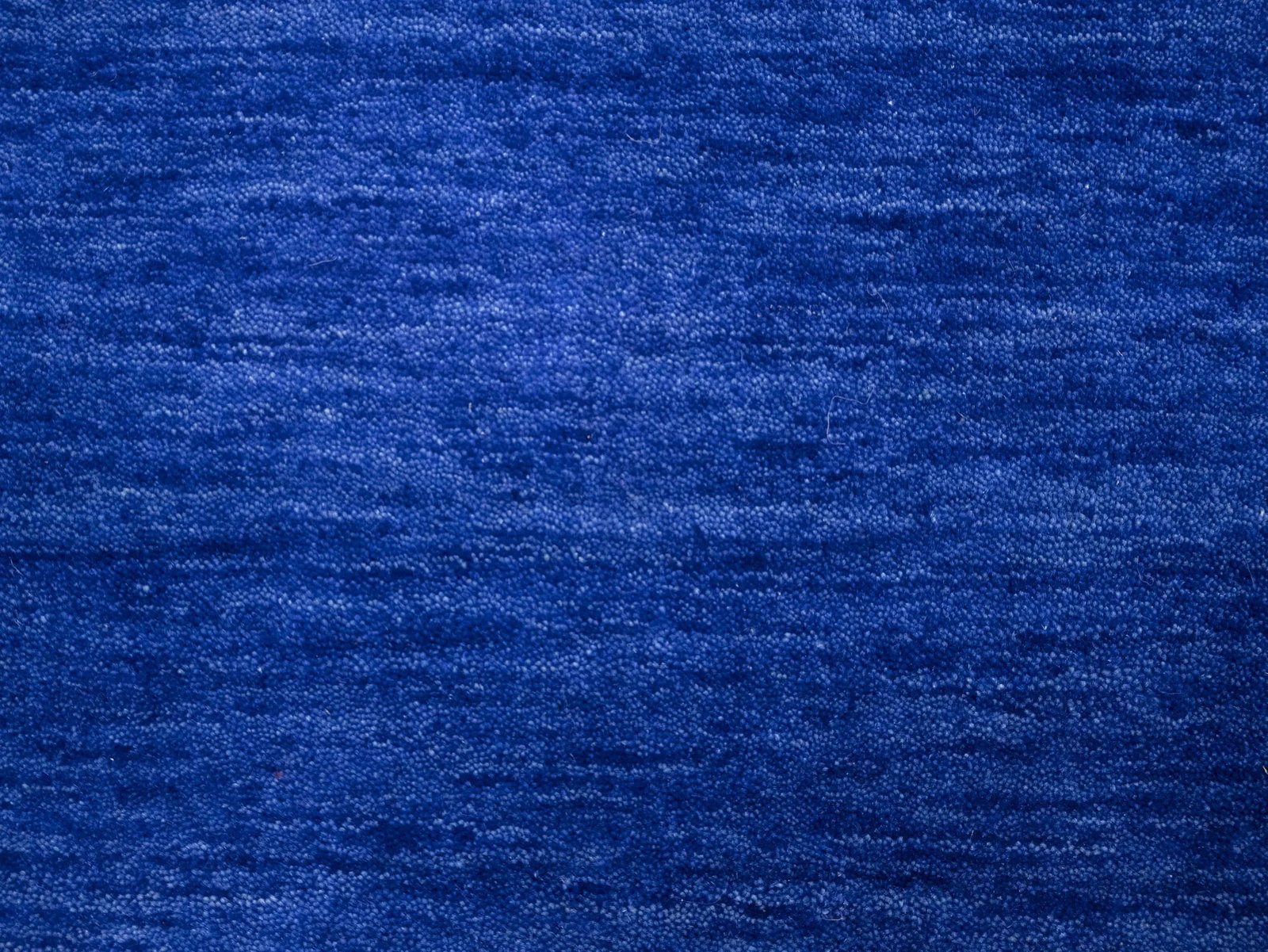 Solid Royal Blue Modern 8X8 Gabbeh Oriental Round Rug - 7