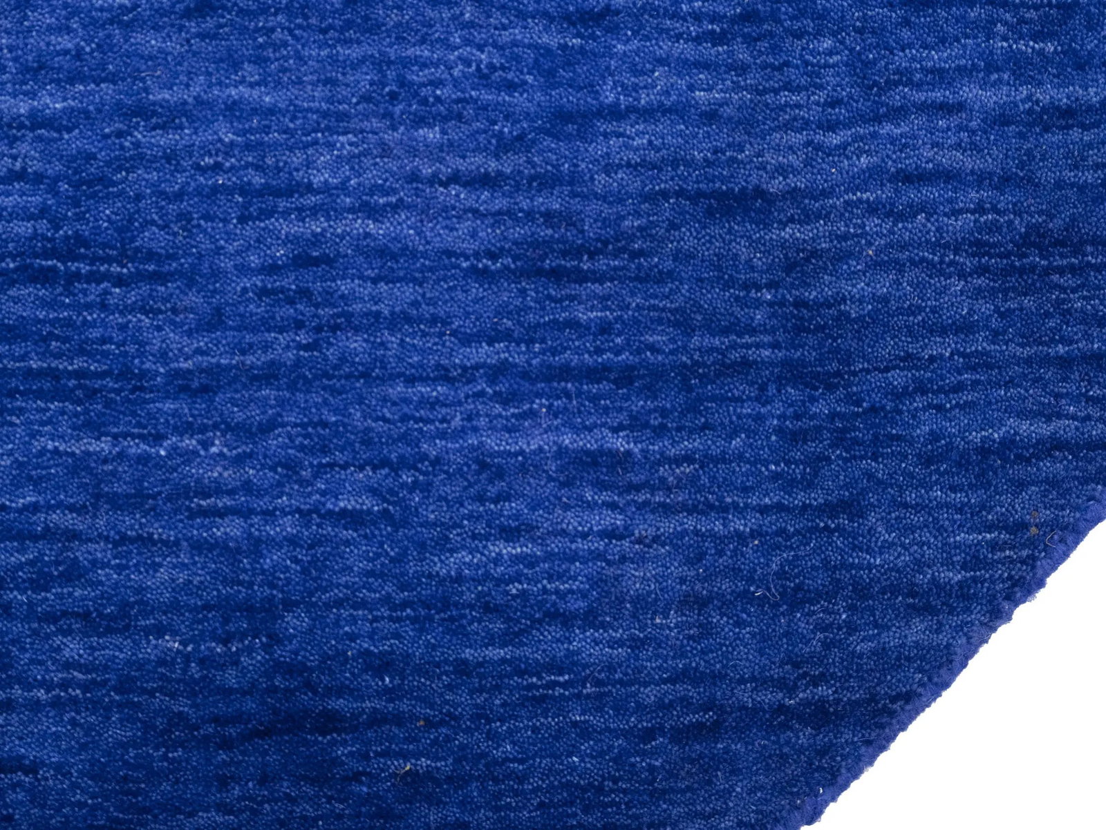 Solid Royal Blue Modern 8X8 Gabbeh Oriental Round Rug - 9