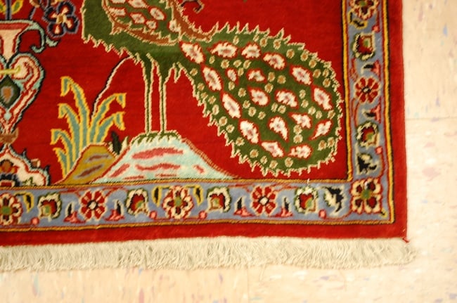 Persian KASHAN RUG 2'4"x3'2" - 3