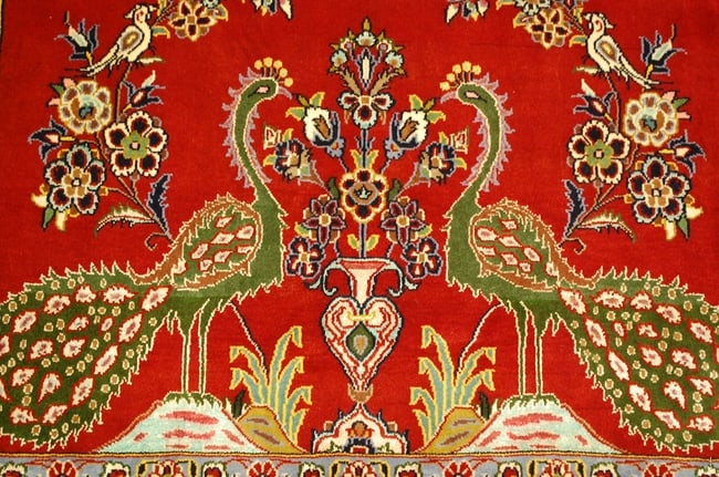 Persian KASHAN RUG 2'4"x3'2" - 9