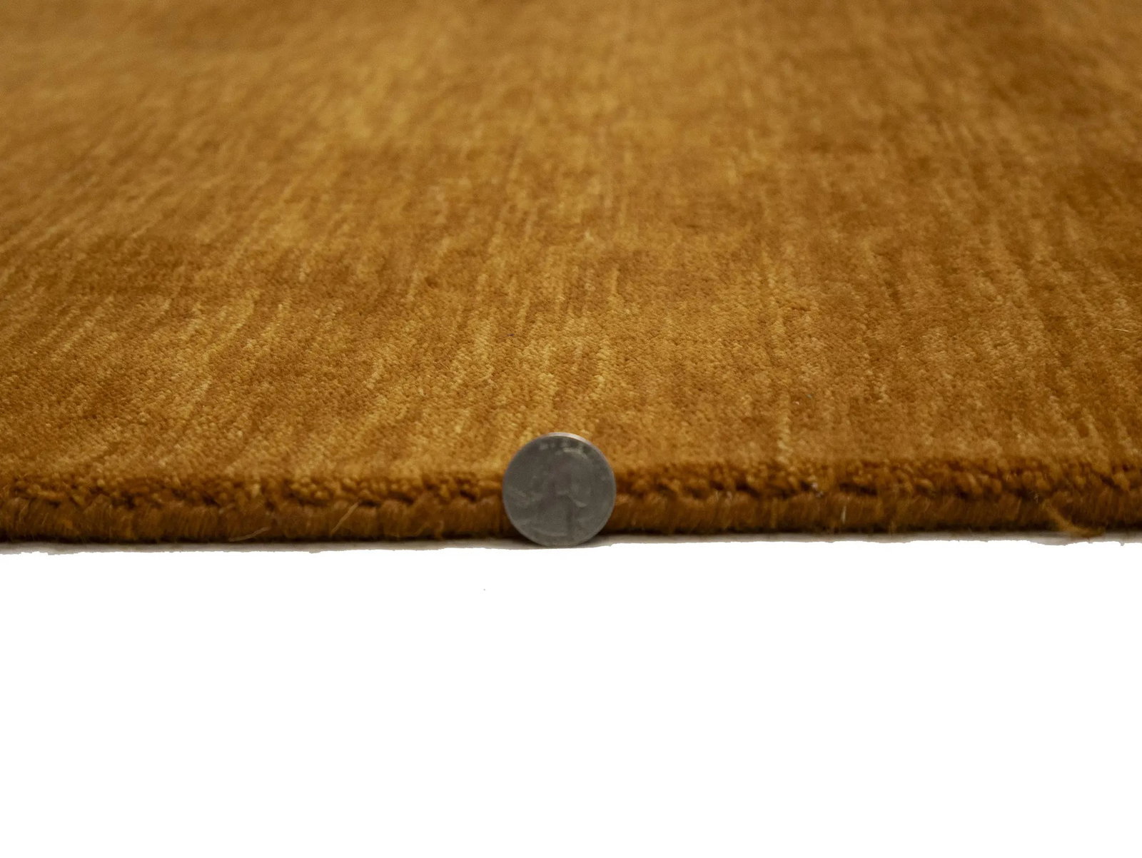 Orange Modern Solid 8X10 Gabbeh Oriental Rug - 13