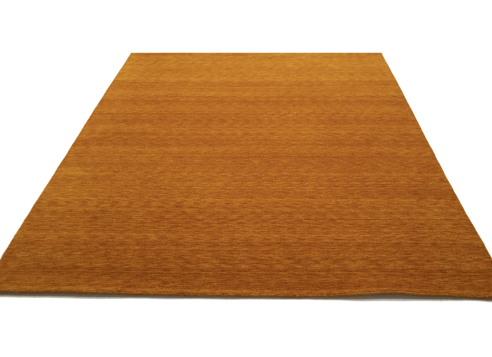 Orange Modern Solid 8X10 Gabbeh Oriental Rug - 3