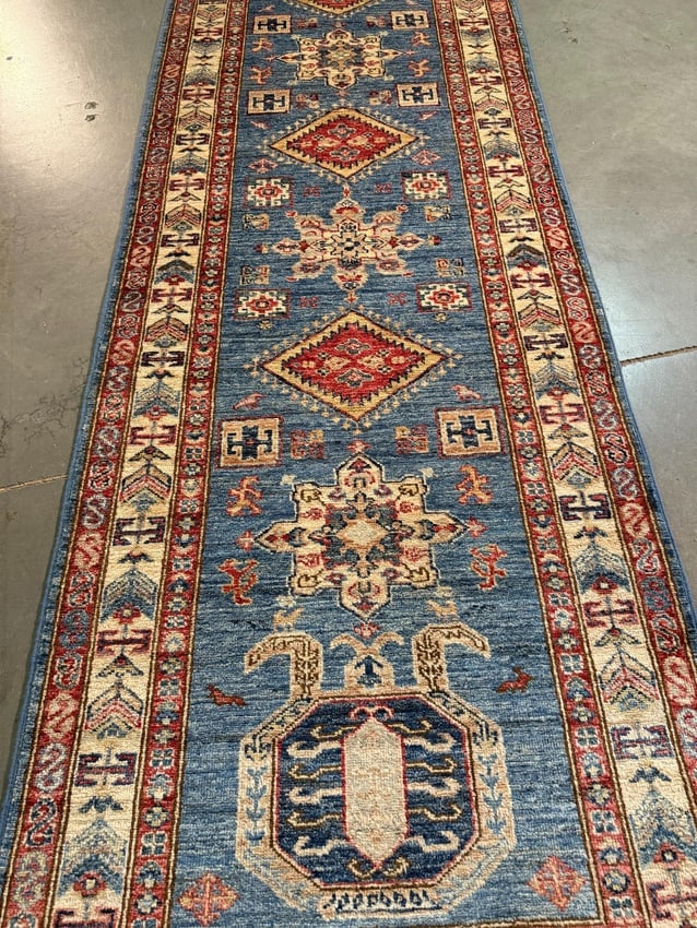 Fine Super Kazak Runner 2.10x11.4 - 2