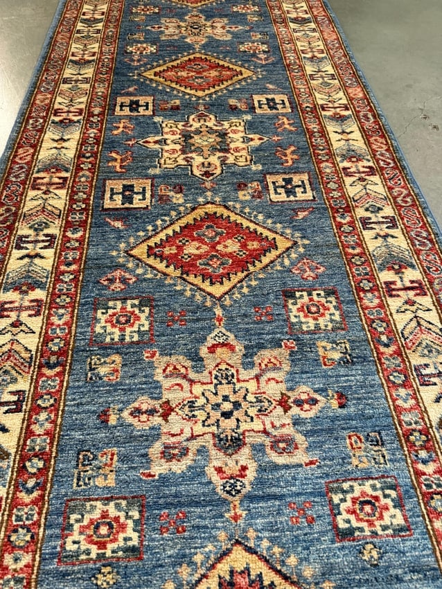 Fine Super Kazak Runner 2.10x11.4 - 3