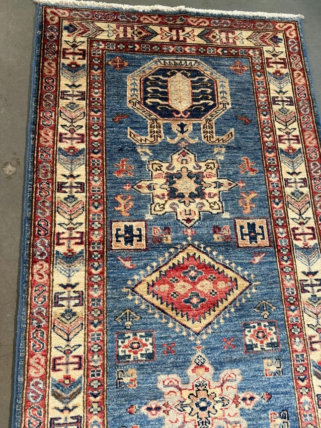 Fine Super Kazak Runner 2.10x11.4 - 5