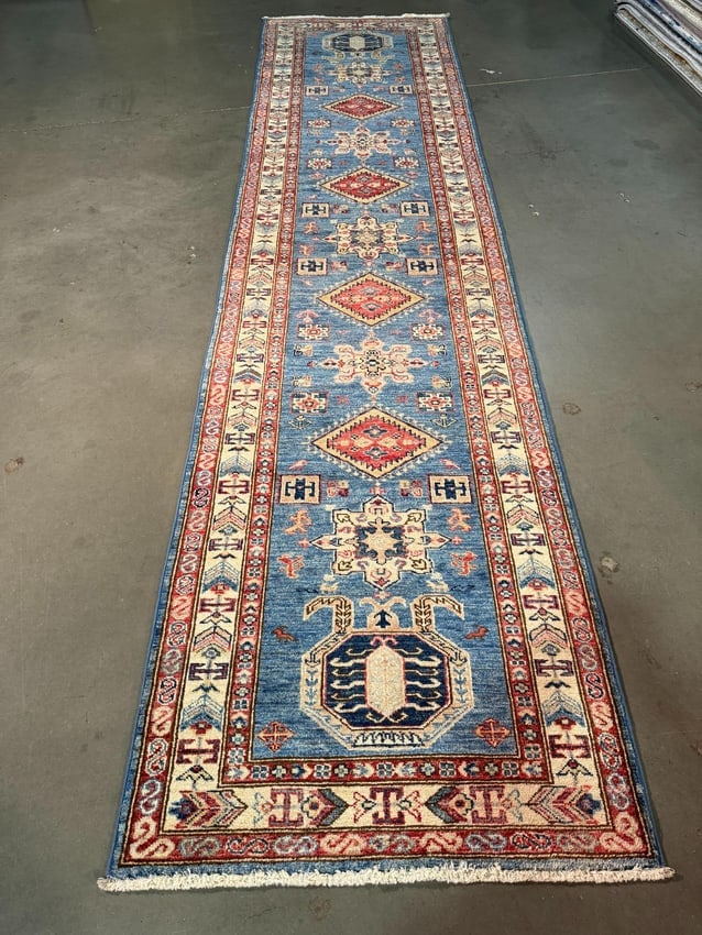Fine Super Kazak Runner 2.10x11.4 - 7