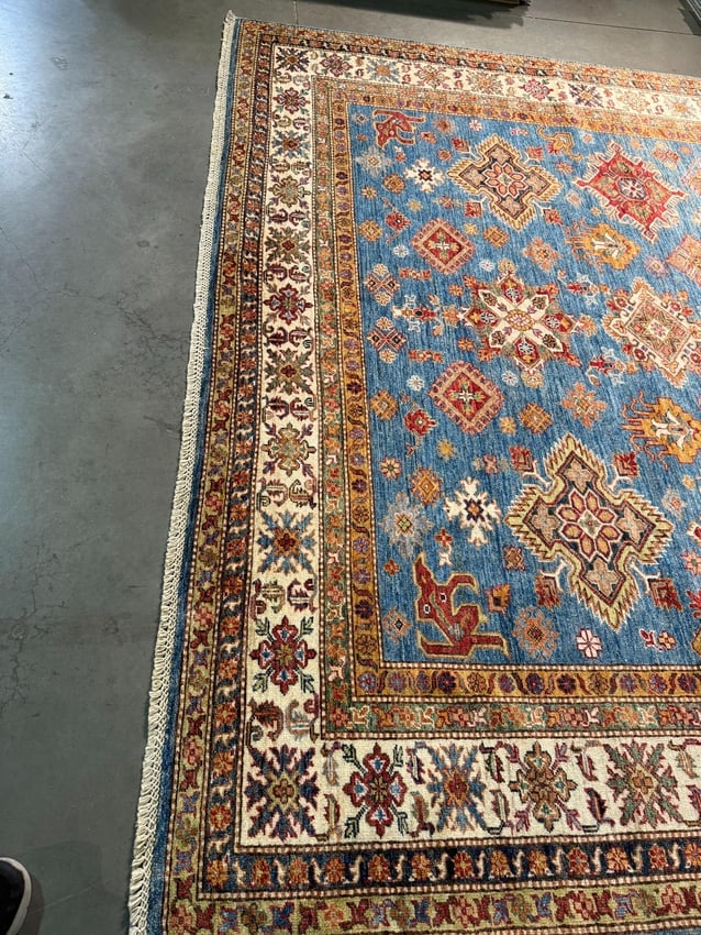 Magnificent Super Kazak Rug 7.9x9.9 - 7