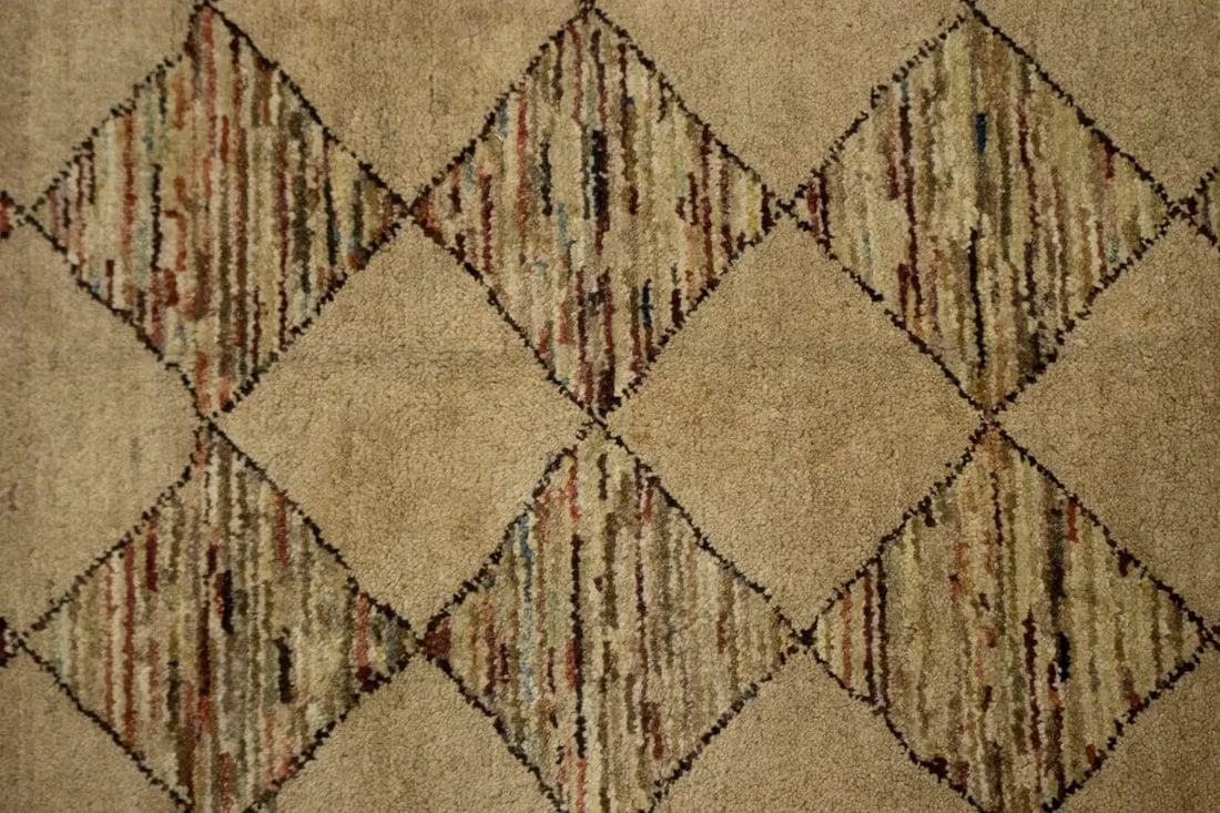Beige Tribal 4X6 Gabbeh Chobi Peshawar Persian Rug - 6