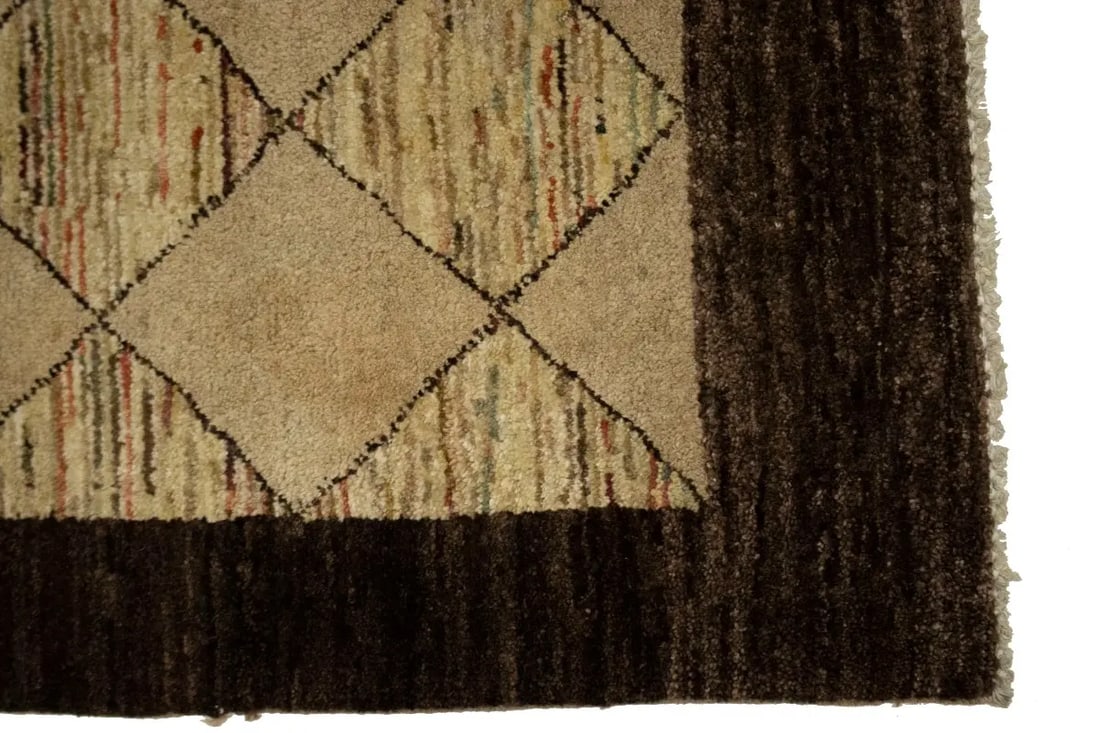 Beige Tribal 4X6 Gabbeh Chobi Peshawar Persian Rug - 8