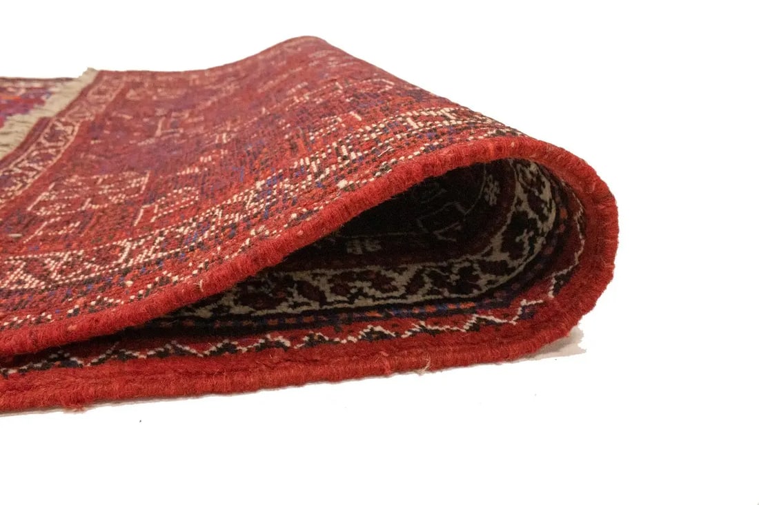 Red Tribal 3'4X5 Shiraz Persian Rug - 17