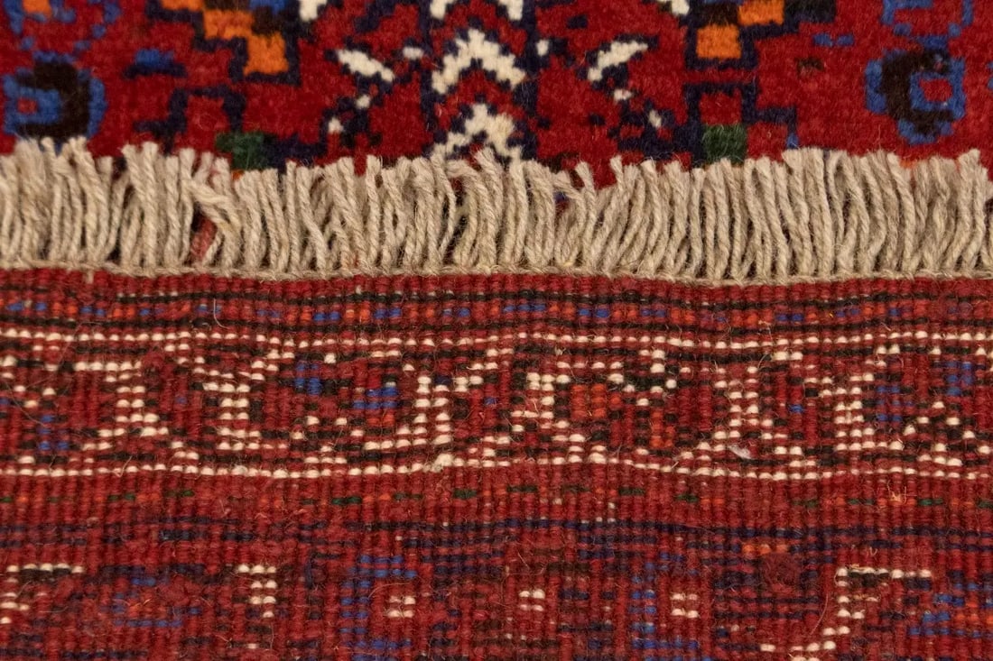 Red Tribal 3'4X5 Shiraz Persian Rug - 18