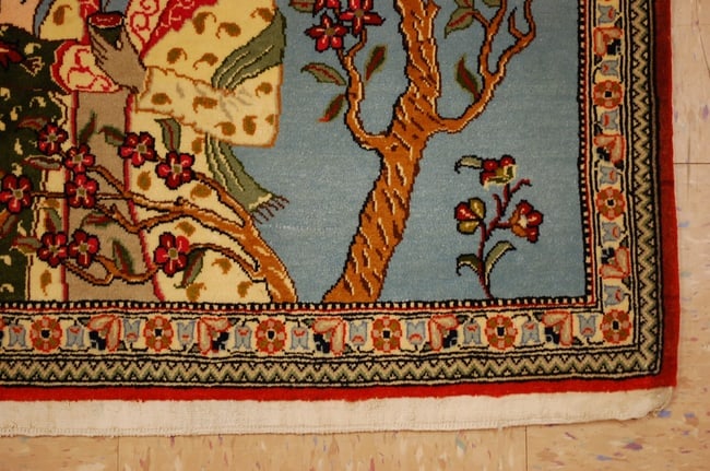 Persian KASHAN RUG 2'1" x 3' - 4