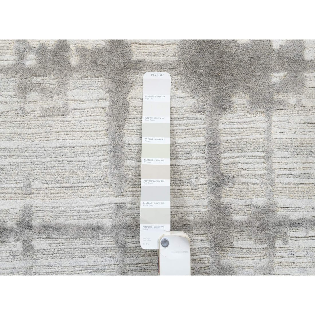 Ivory Hand Spun Undyed Natural Wool Hand Knotted Mat Oriental Rug - 4