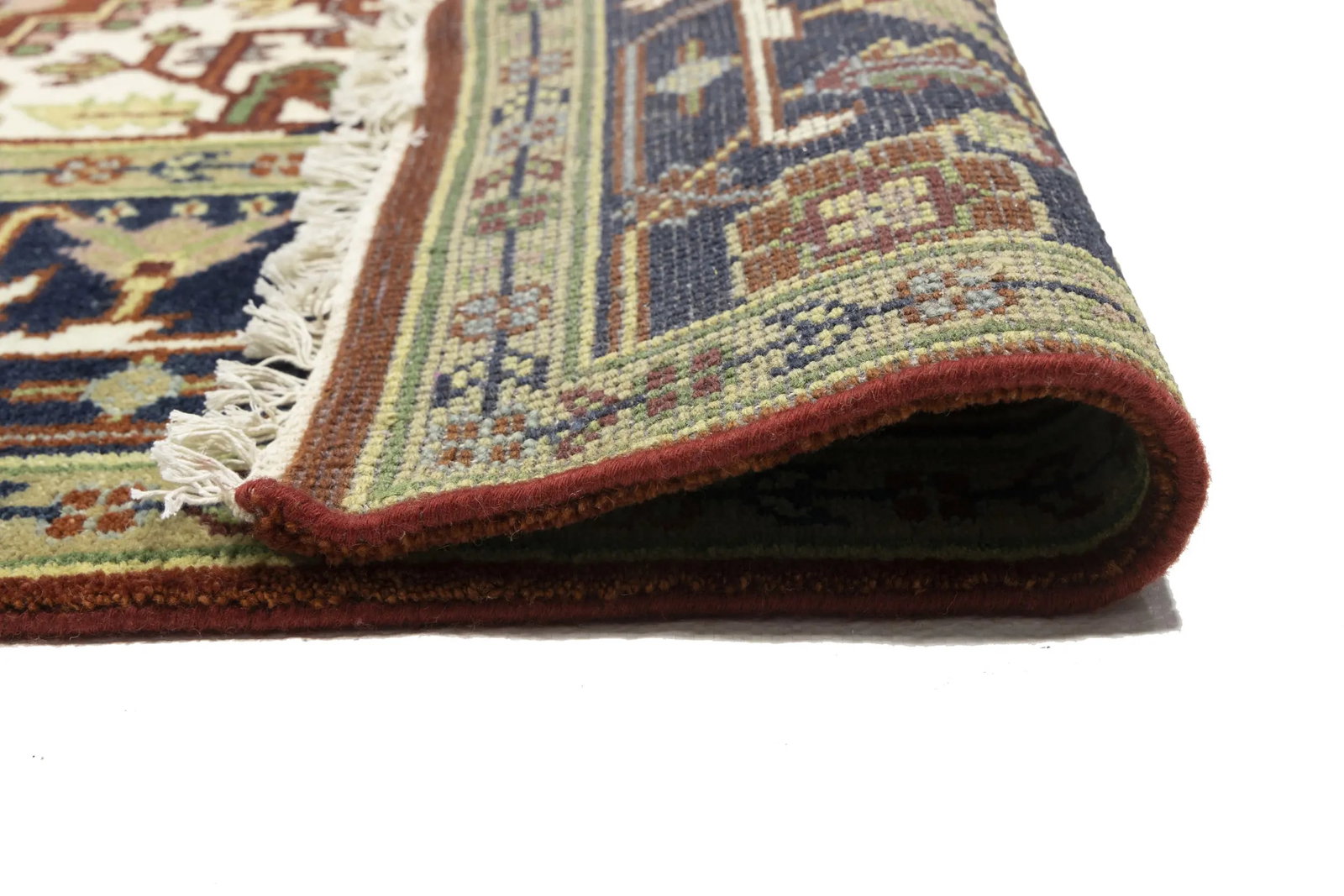 Red Geometric 8X10 Heriz Serapi Oriental Rug - 16